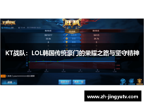 KT战队：LOL韩国传统豪门的荣耀之路与坚守精神